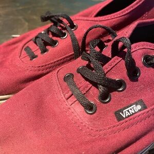 Burgundy Vans